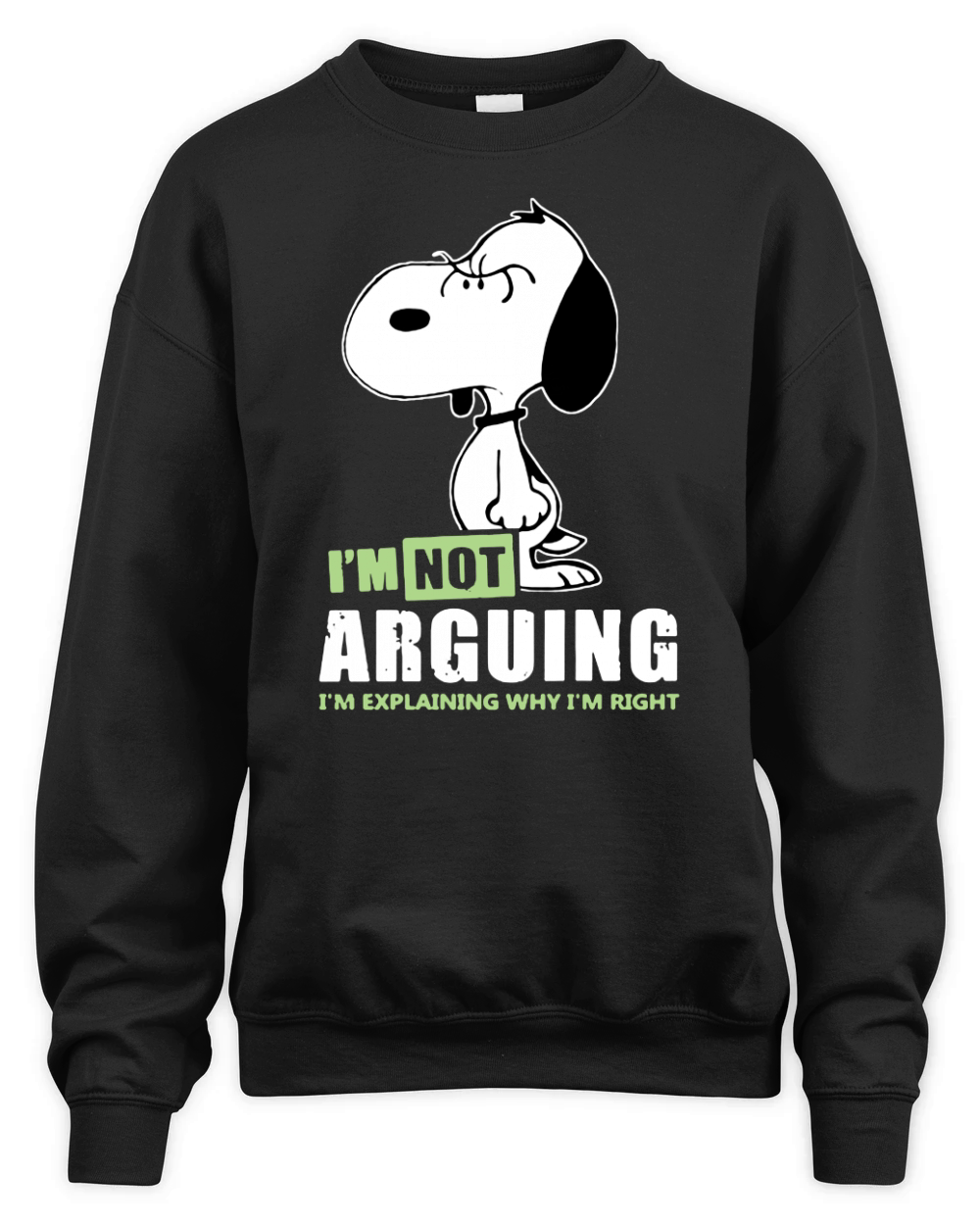 Snoopy Arguing Unisex Premium Crewneck Sweatshirt