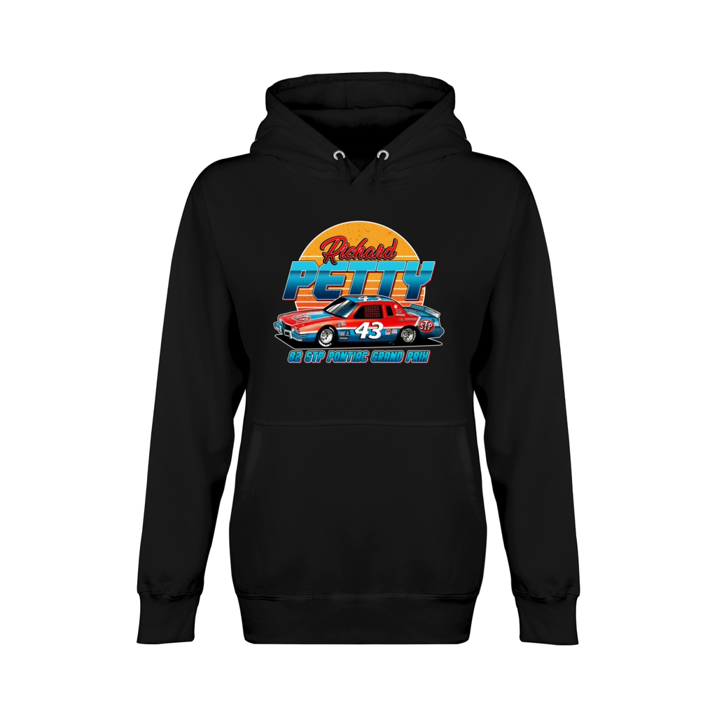 Richard Petty 43 Nascar Legend retro 80s style Unisex Premium Pullover Hoodie