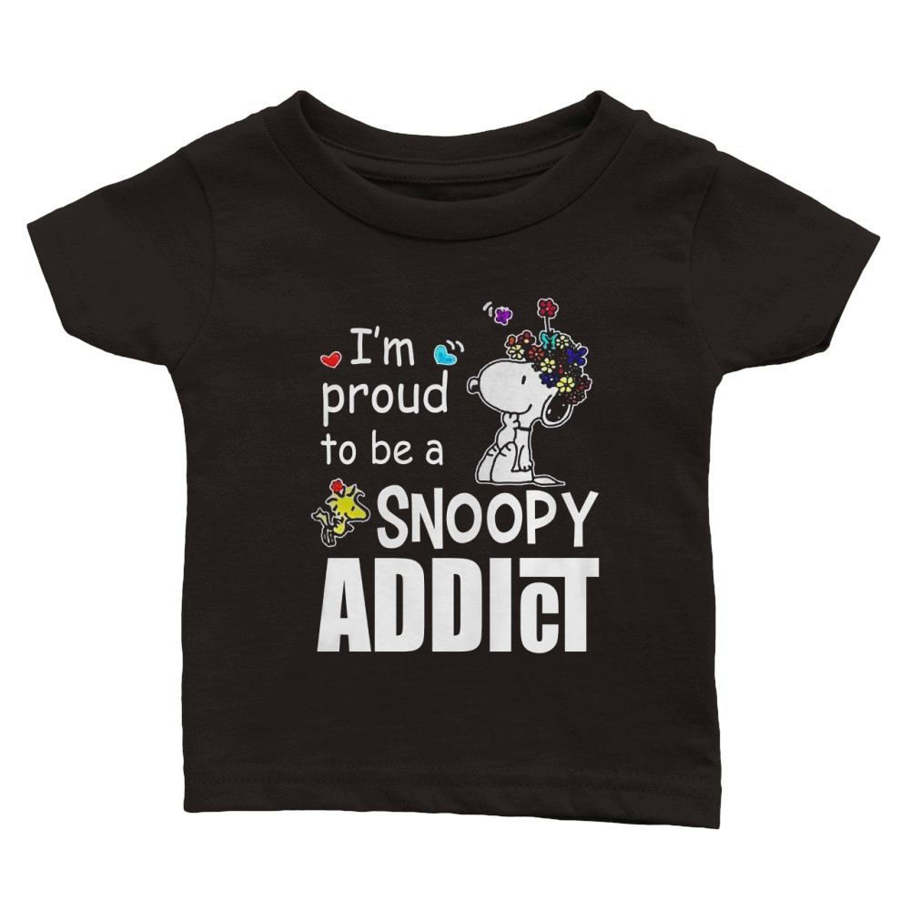 Snoopy Addict Classic Baby Crewneck T-shirt