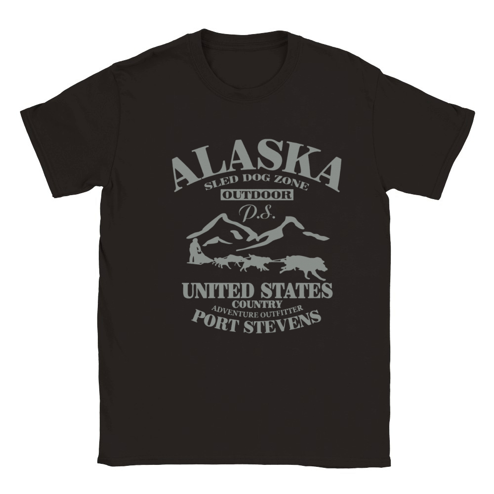 Husky - dog sled - Yukon Quest - Alaska  Women's T-Shirts Classic Kids Crewneck T-shirt