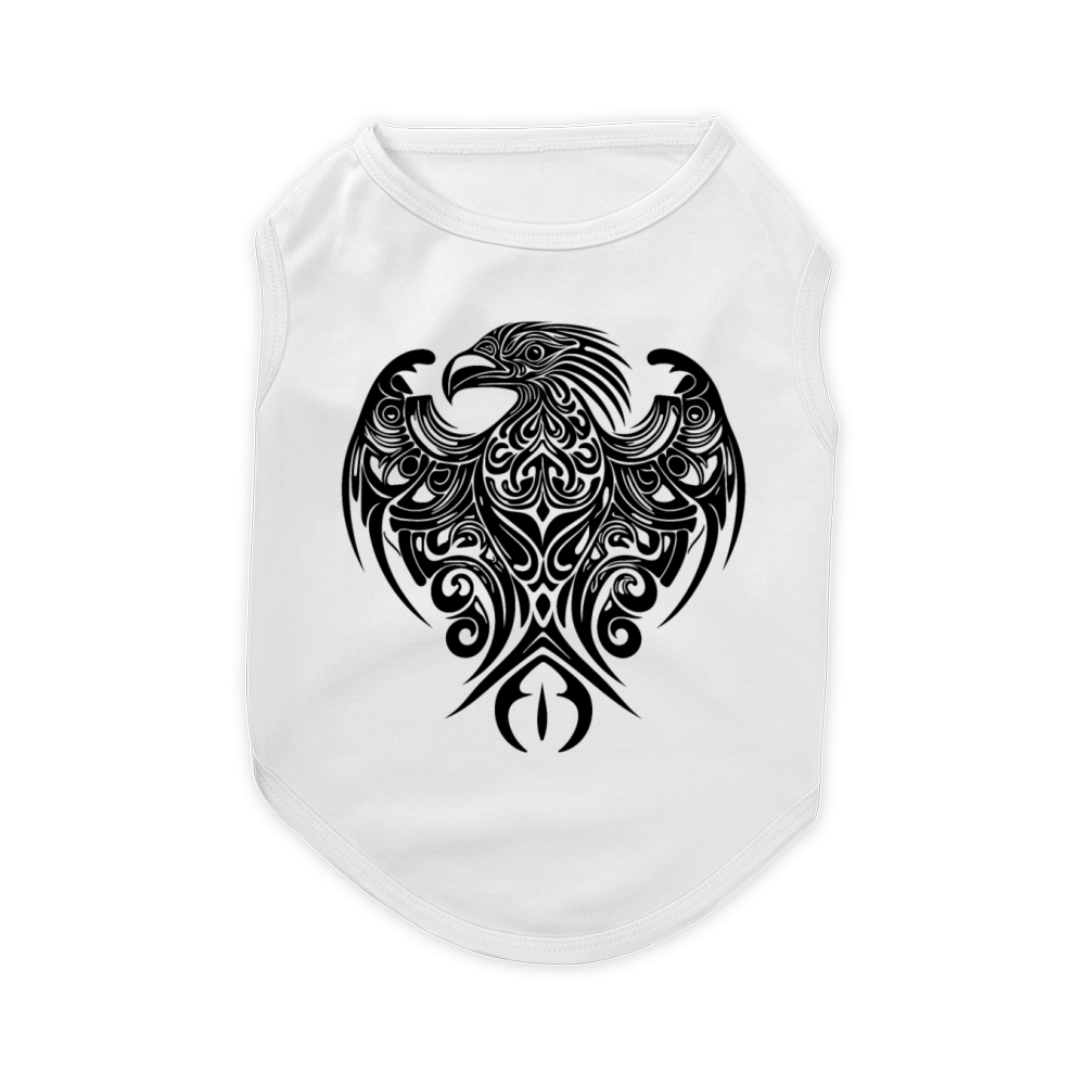 Adler Tribal Logo Elegant Tattoo Style Pet T-Shirt