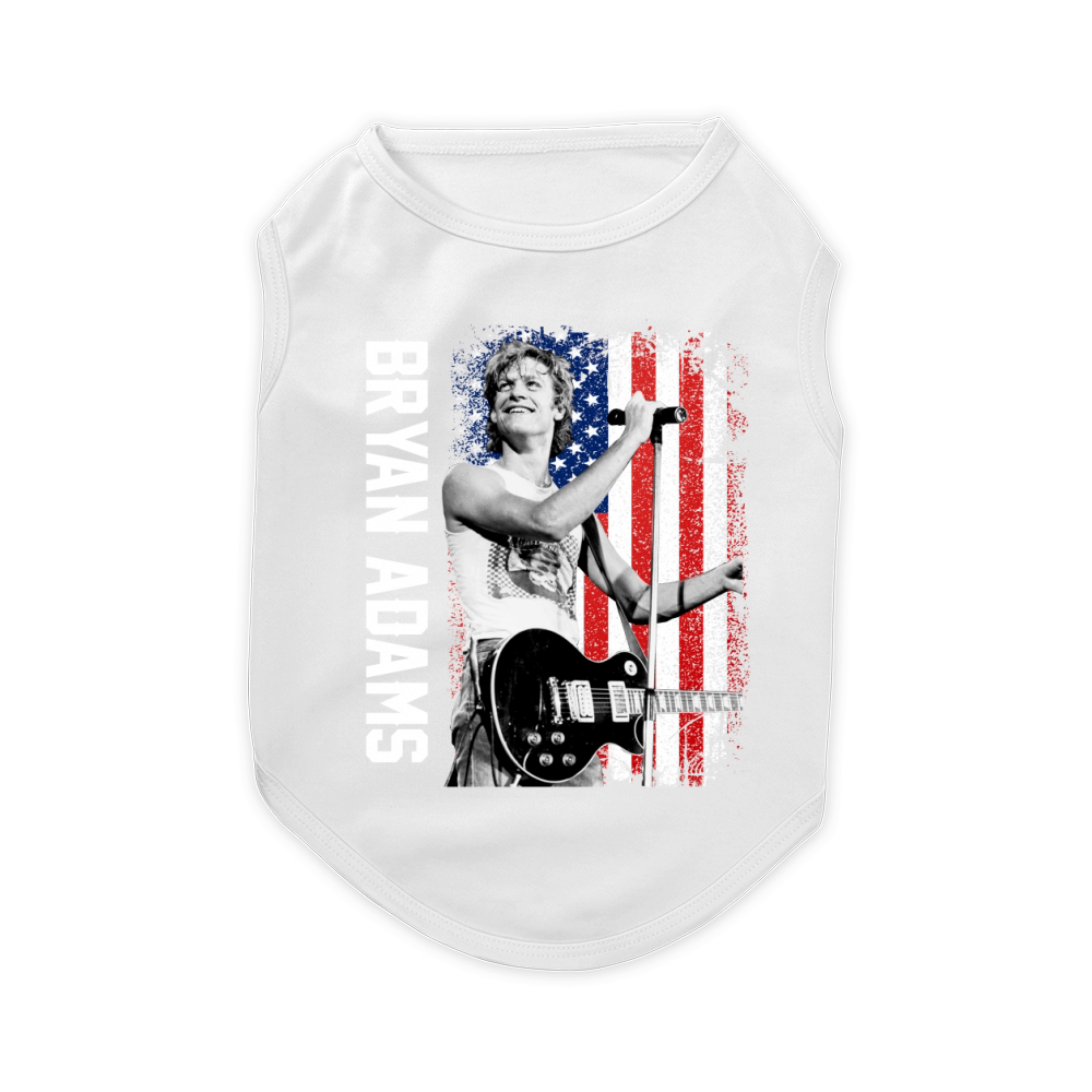 Discover Cool Bryan Adams American Flag Pet T-Shirt