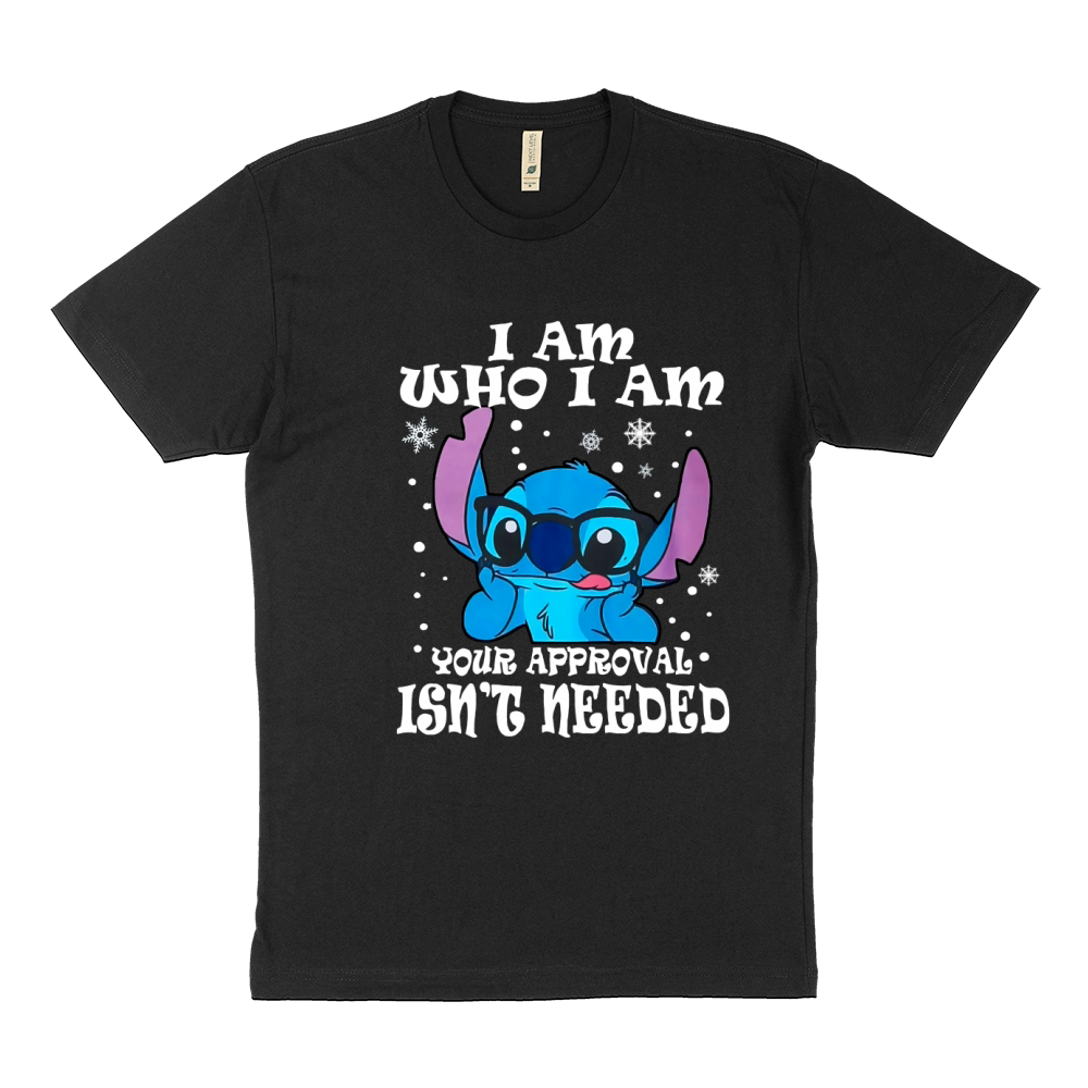 Stitch I am who I am your approval isnt needed Sustainable T-Shirt