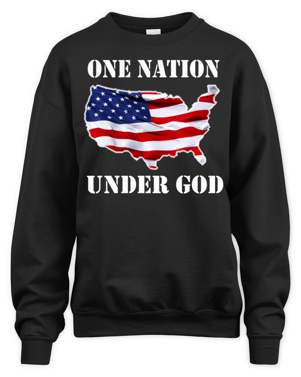 ONE NATION UNDER GOD Unisex Premium Crewneck Sweatshirt