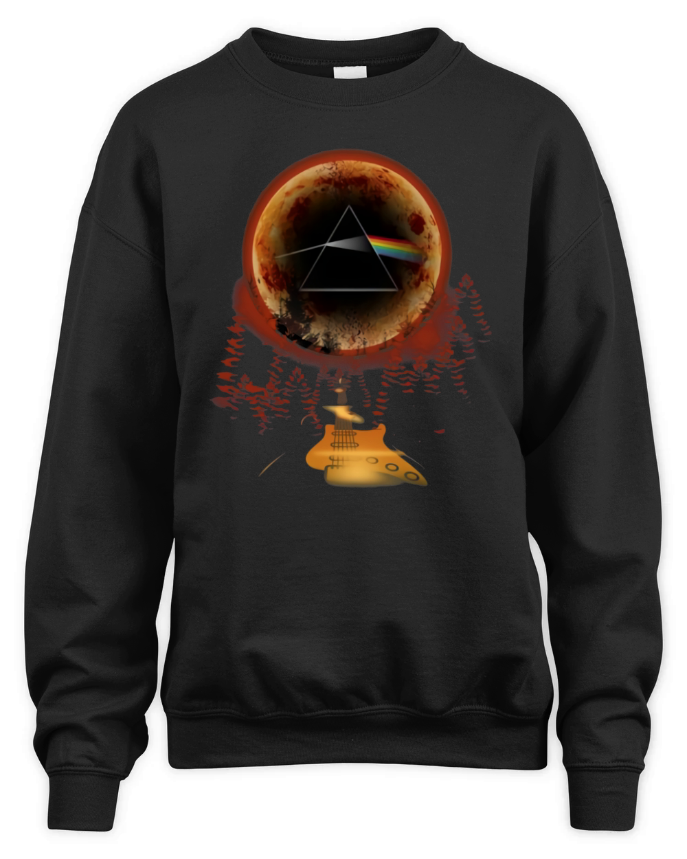 Prism Dark Side Of The Moon Pink Floyd 1965 London English Rock Band Fans Unisex Premium Crewneck Sweatshirt