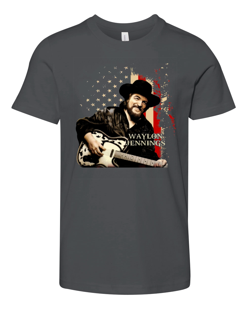 Waylon Jennings america Youth Unisex Jersey Tee