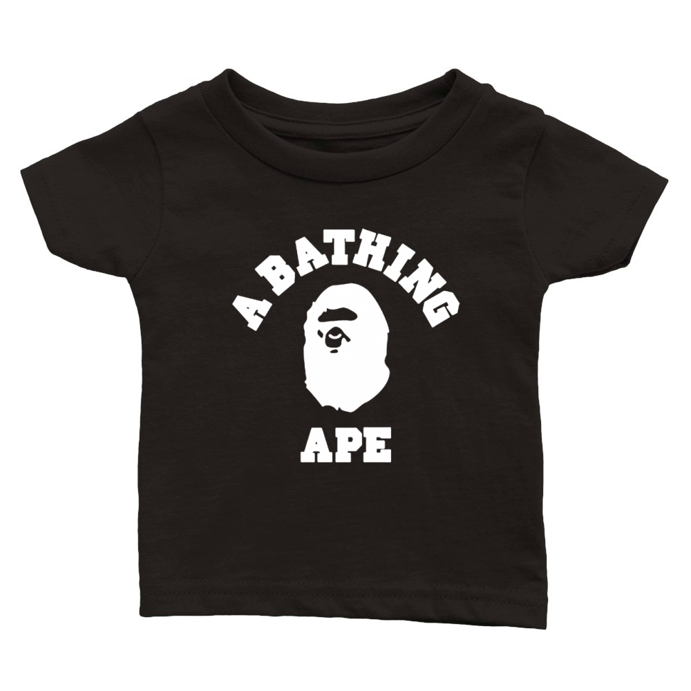 A BATHING APE - White T-Shirt Classic Baby Crewneck T-shirt