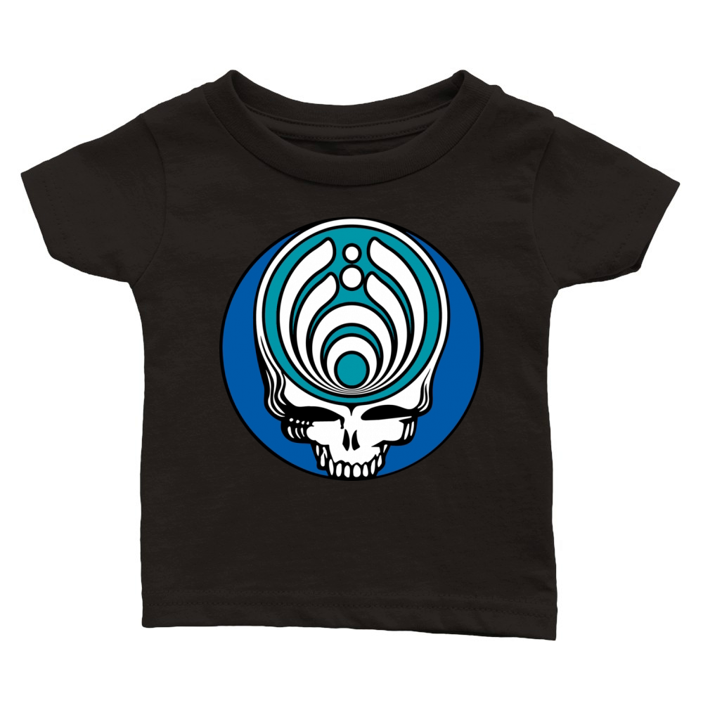 Bassnectar Blue Skull Head Classic Baby Crewneck T-shirt