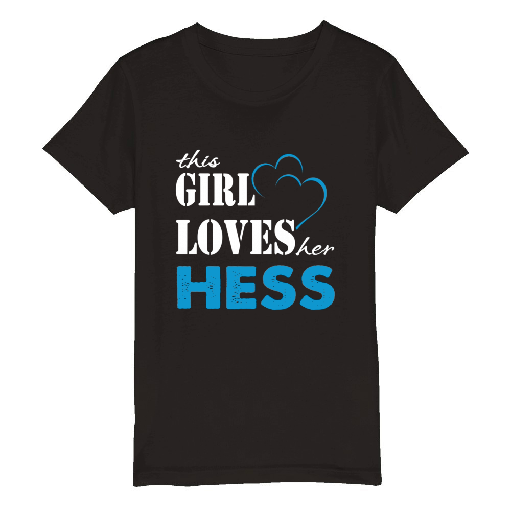 Hess This Girl Love her Hess  TeeForHess Organic Kids Crewneck T-shirt