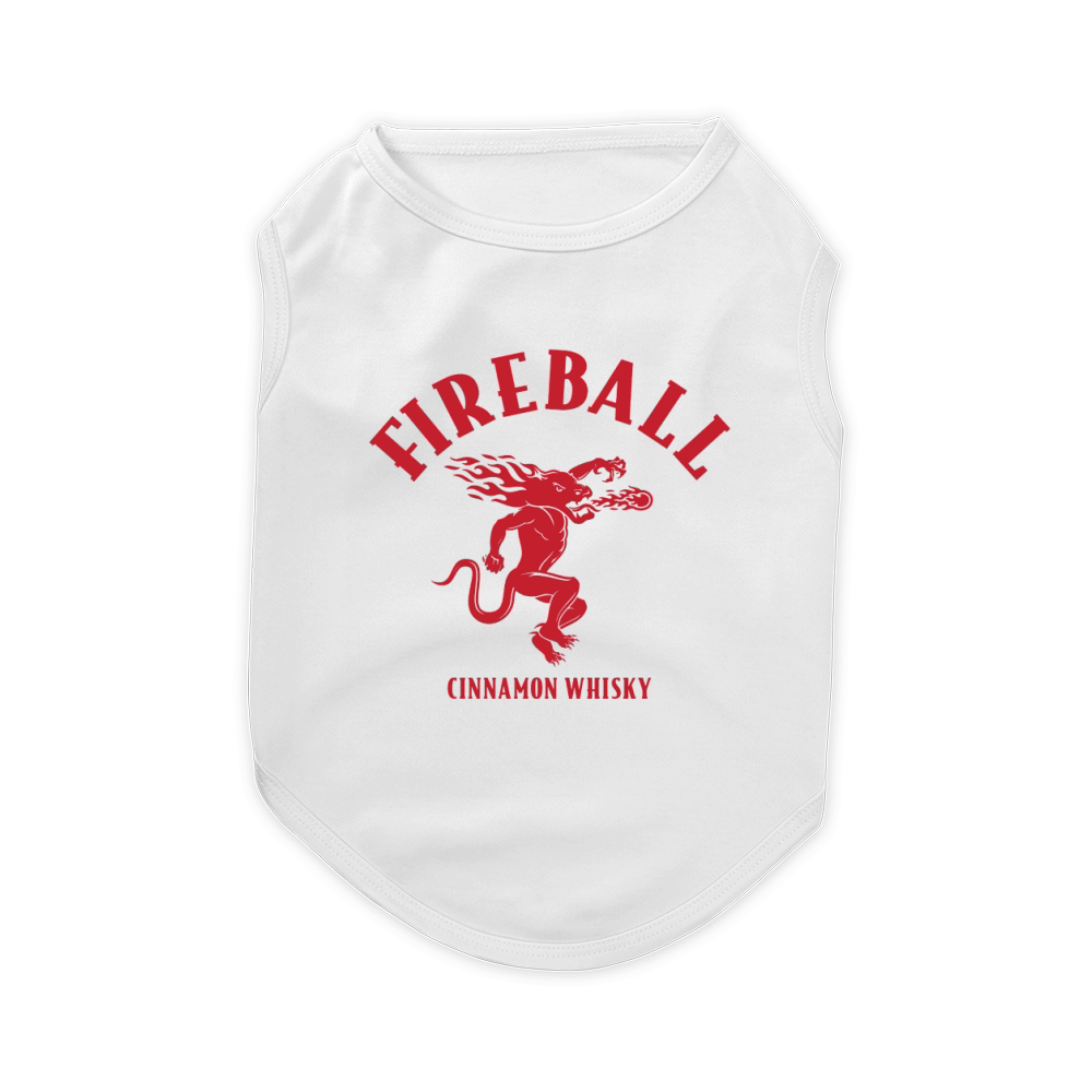 Fireball Cinnamon Whiskey Logo Pet T-Shirt