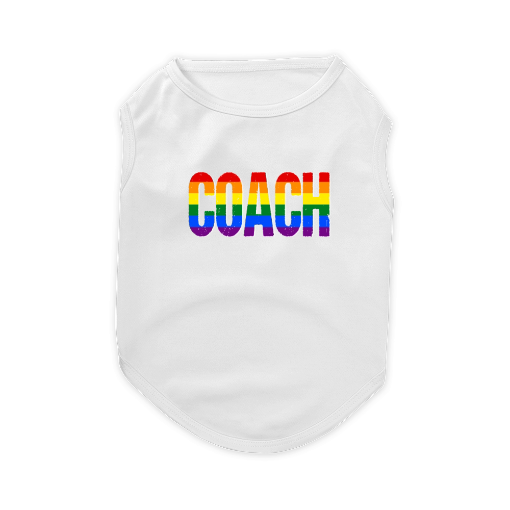 Gay Pride Coach Rainbow Flag Jobs 2020 Pet T-Shirt
