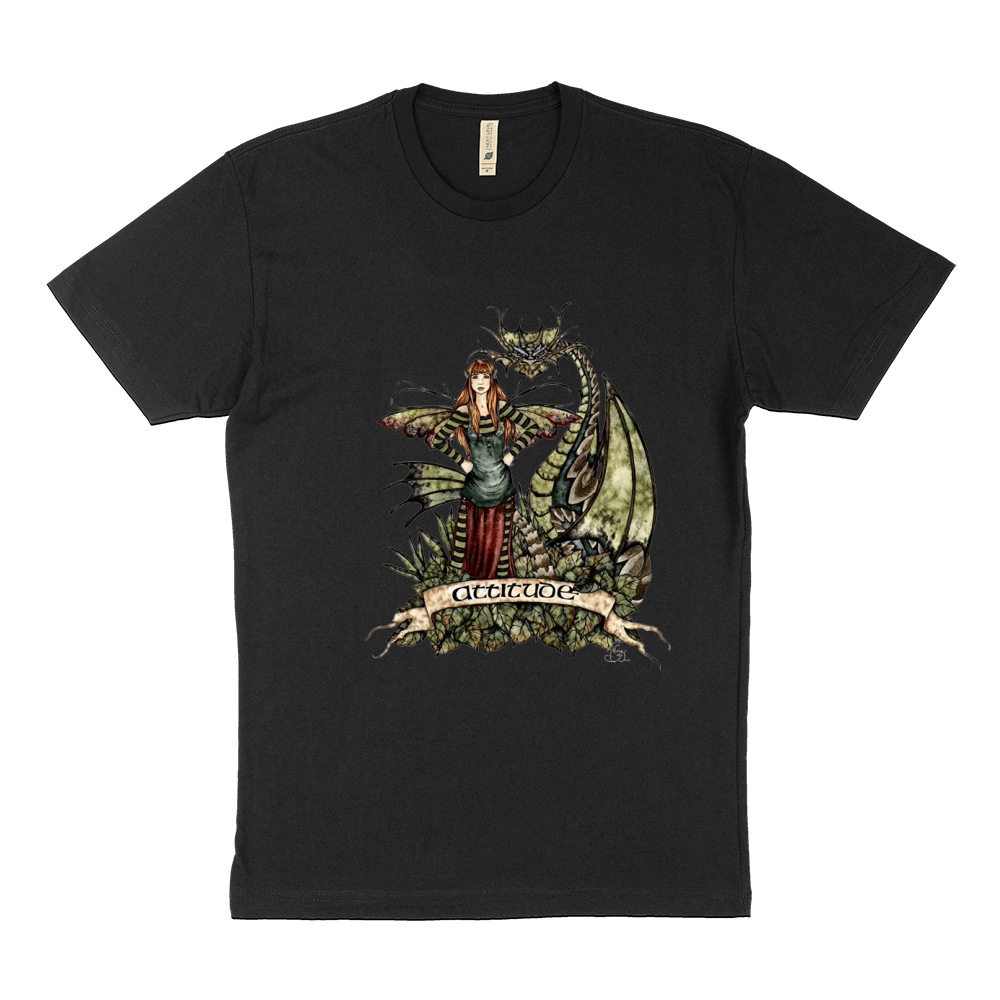Attitude Fairy by Amy Brown Art Graphic Sustainable T-Shirt