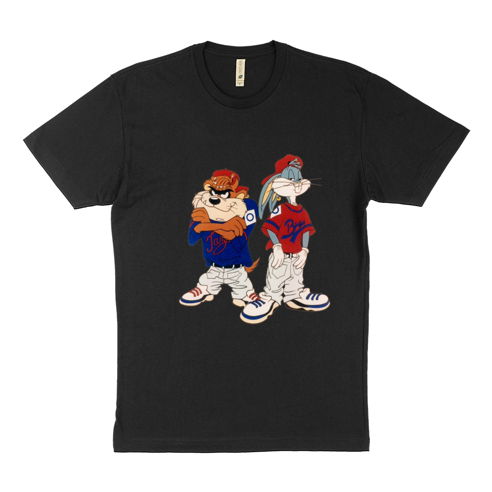 Gangster Taz and Bugs Bunny shirt Sustainable T-Shirt