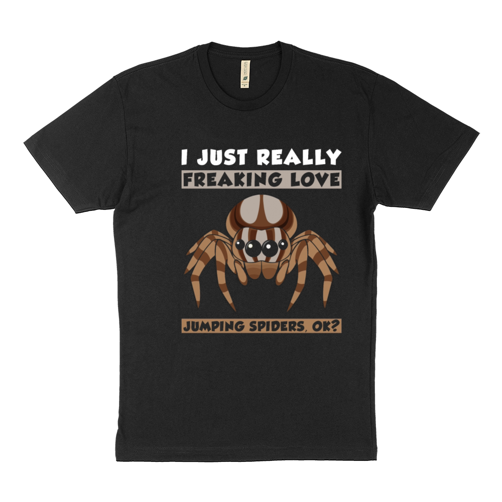 Jumping Spider Saying Sustainable T-Shirt