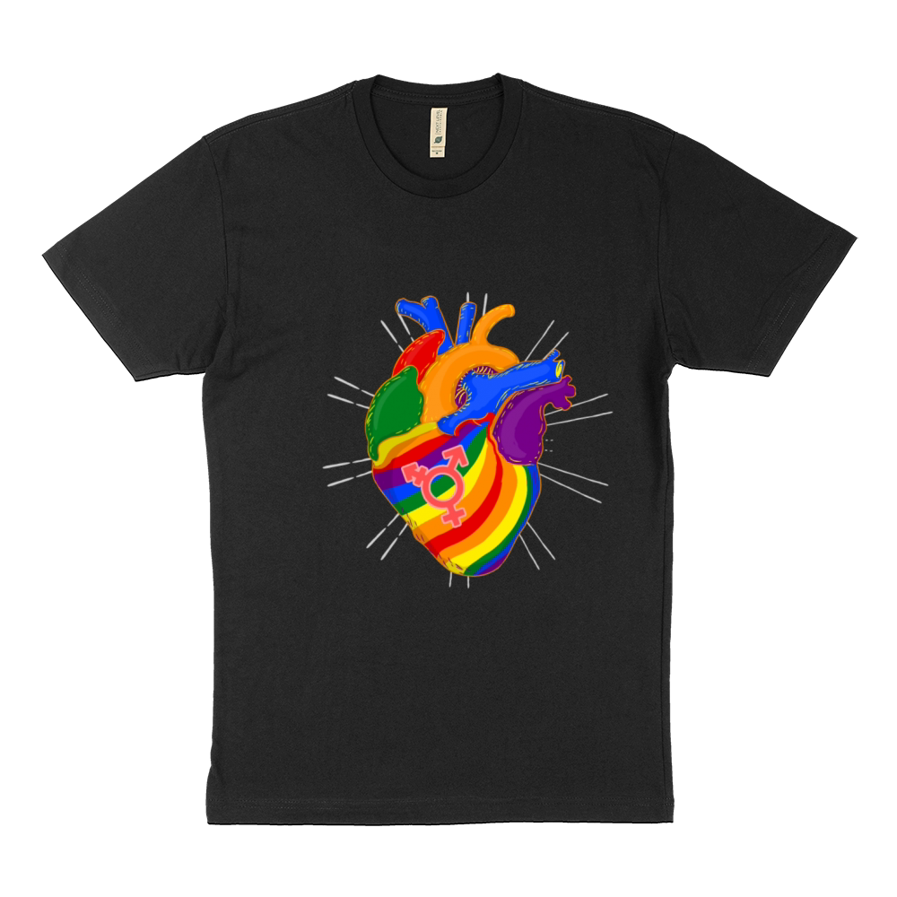LGBTQ Heart Design LGBTQ Pride Sustainable T-Shirt