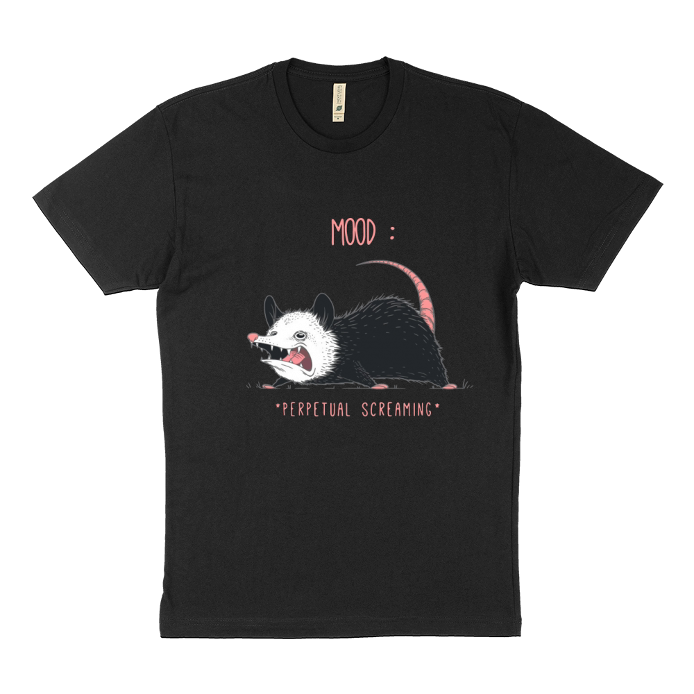 opossum Mood perpetual screaming Sustainable T-Shirt