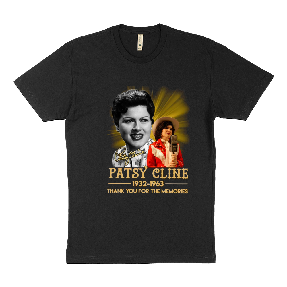 Patsy Cline 1932 1963 thank you for the memories signature Sustainable T-Shirt