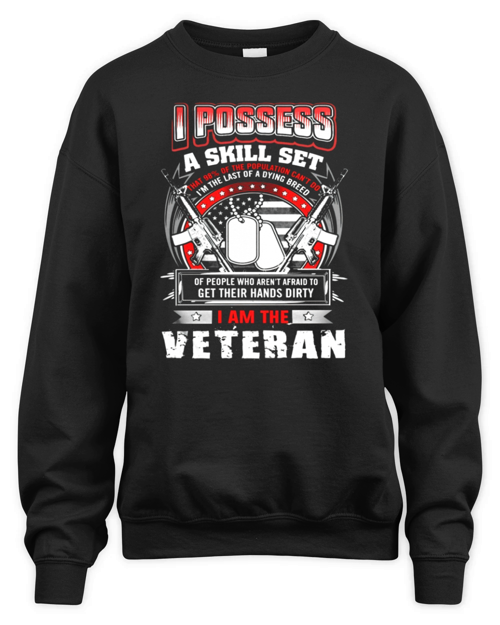 VETERAN NAVY VETERAN VETERAN Unisex Premium Crewneck Sweatshirt