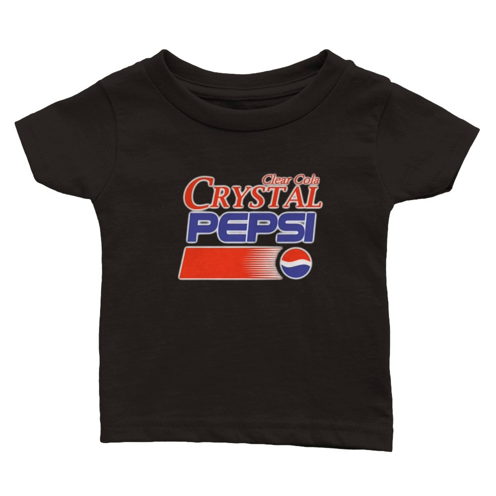 CRYSTAL PEPSI CLEAR COLA Classic Baby Crewneck T-shirt