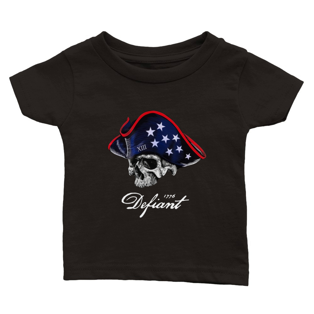 Defiant 1776 Patriot American Classic Baby Crewneck T-shirt