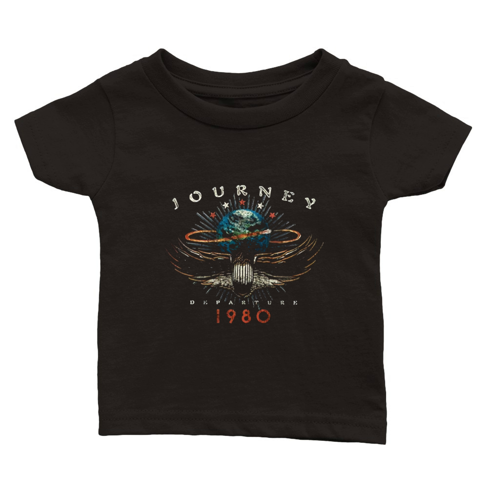 Journey Rock Band Music Group Departure 1980 Classic Baby Crewneck T-shirt