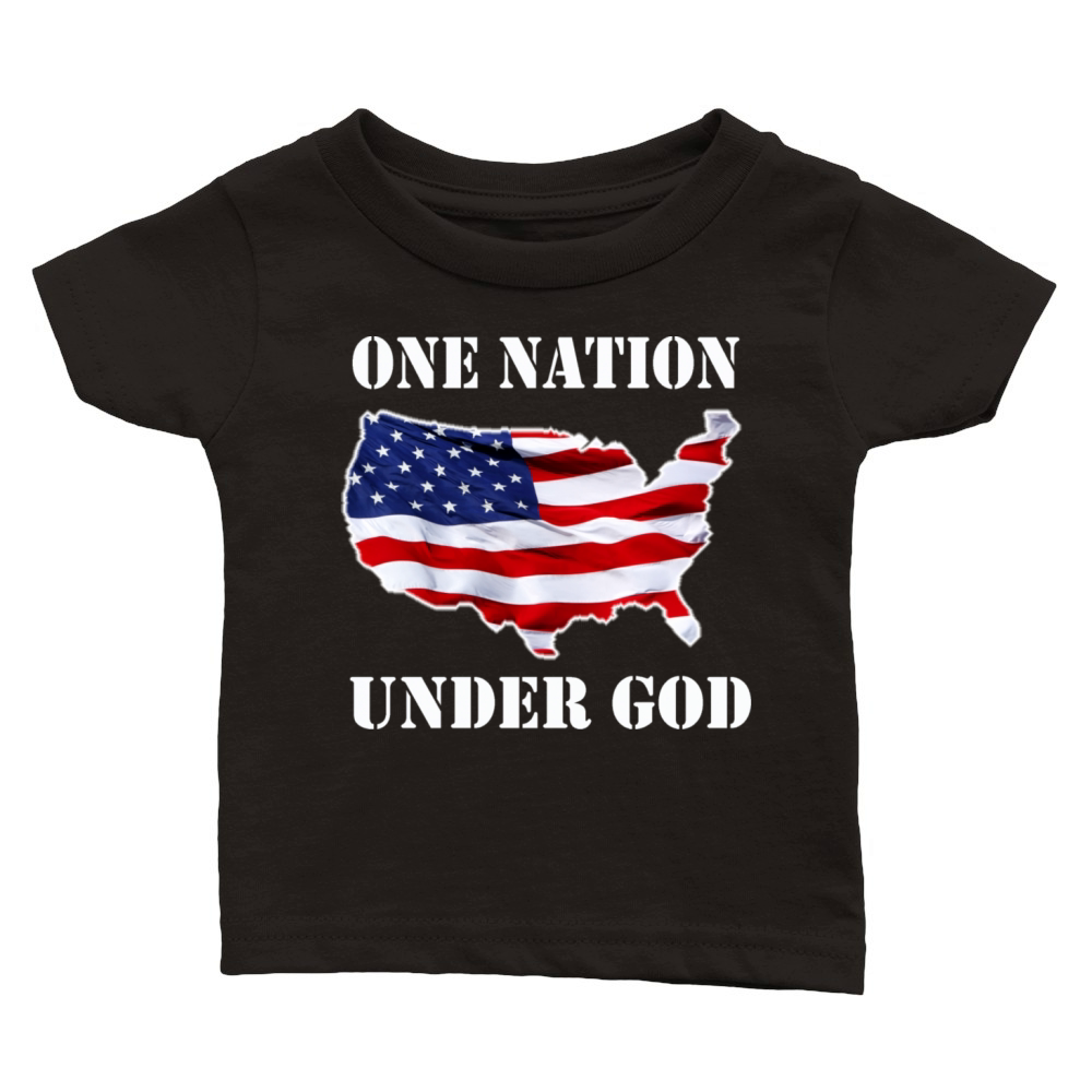 ONE NATION UNDER GOD Classic Baby Crewneck T-shirt