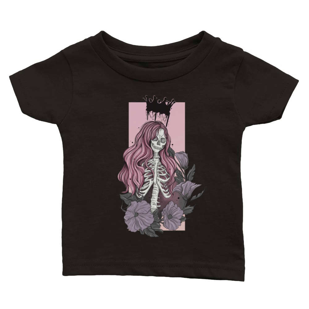 Skeleton Queen Classic Baby Crewneck T-shirt