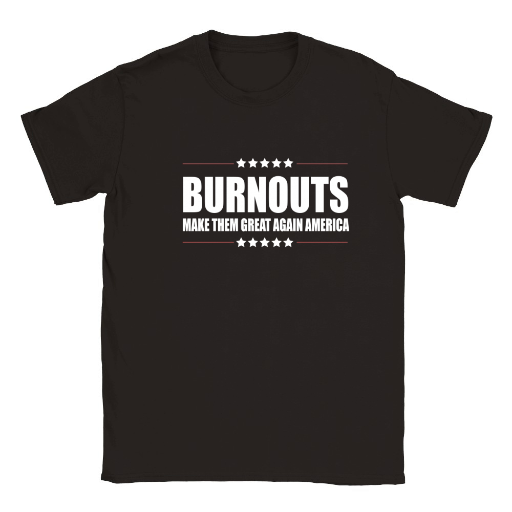 Car Burnouts Funny Car Guys Shirts Classic Kids Crewneck T-shirt