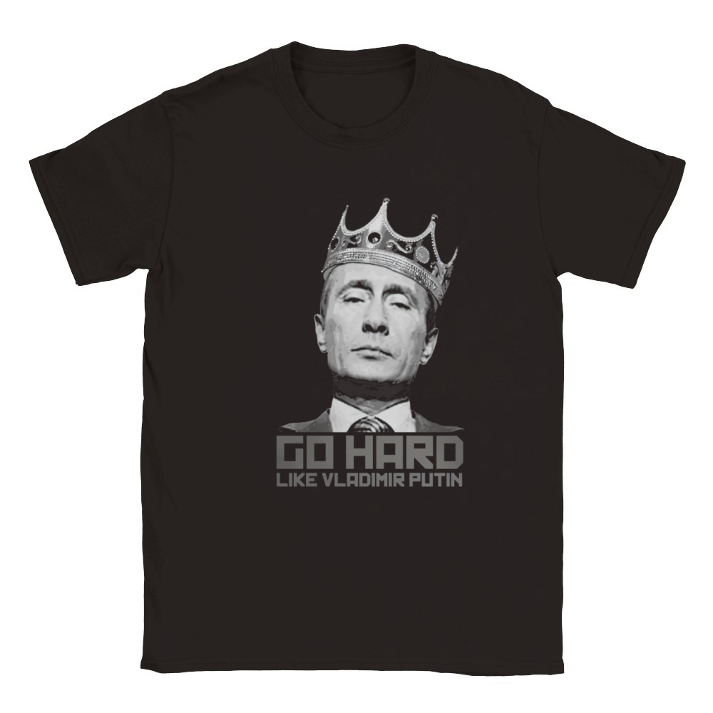 Go Hard Like Vladimir Putin Russian President T-Shirt Classic Kids Crewneck T-shirt