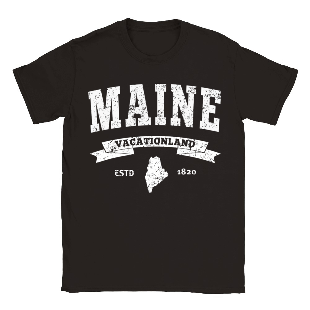 Maine Vintage Maine Retro Me Classic Kids Crewneck T-shirt