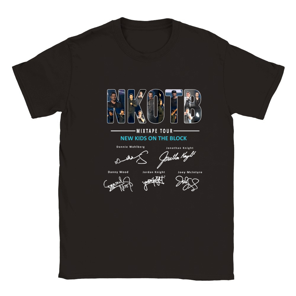NKOTB Mixtape Tour New Kids On The Block Signature Classic Kids Crewneck T-shirt
