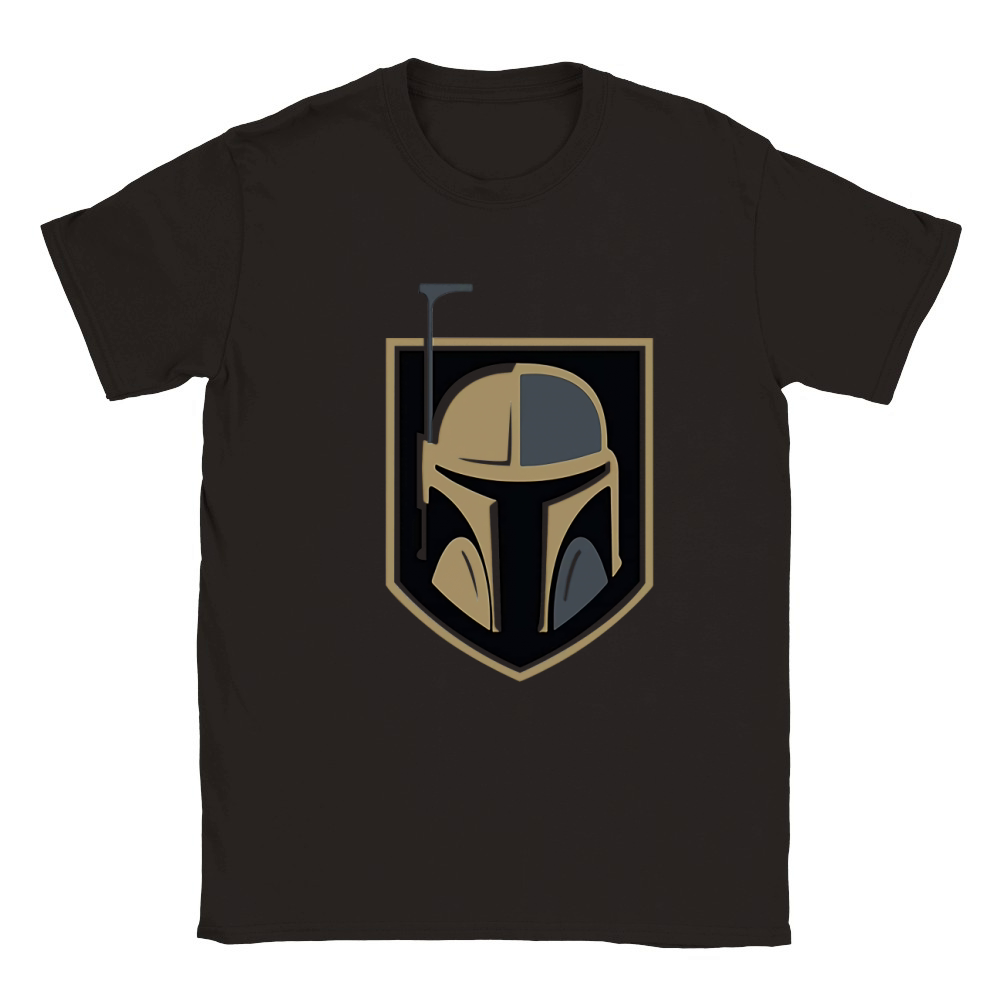 The Mandalorian Boba Fett Golden Knights Fan Classic Kids Crewneck T-shirt
