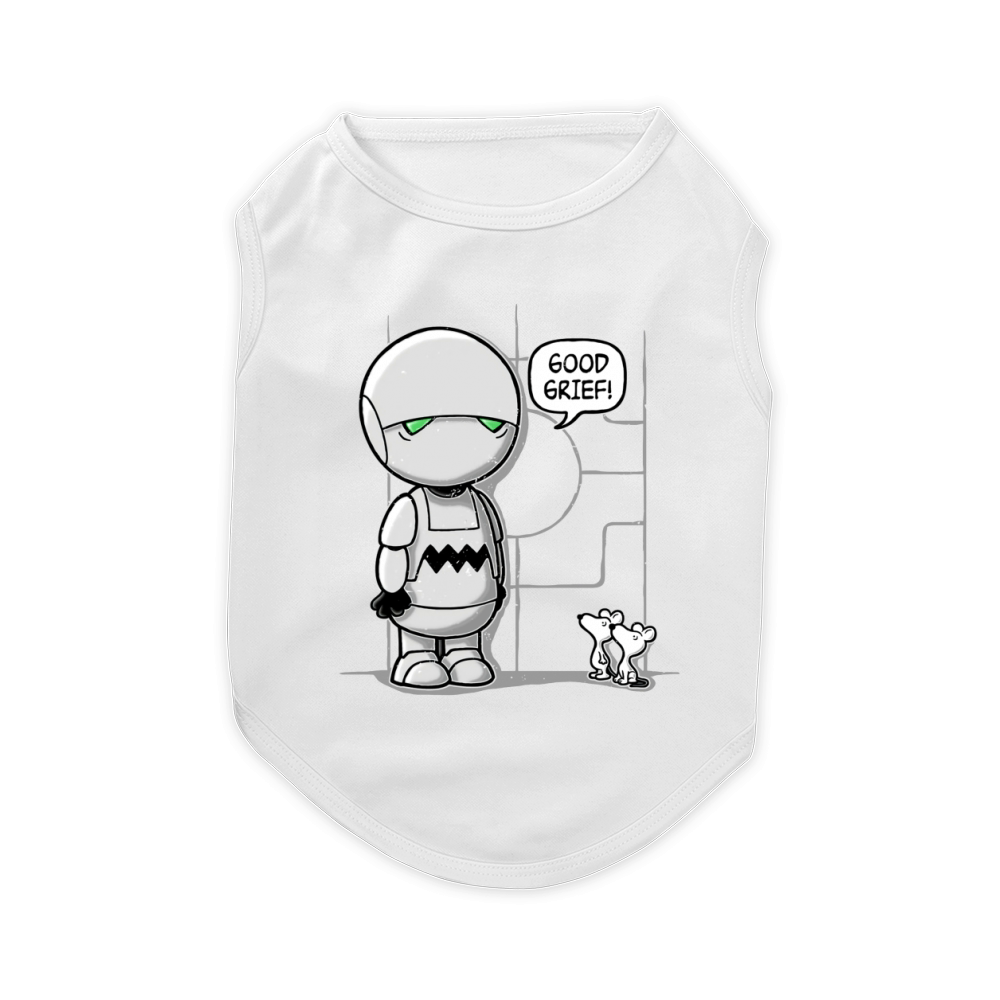 GOOD GRIEF MARVIN HITCHHIKERS GUIDE TO THE GALAXY Pet T-Shirt