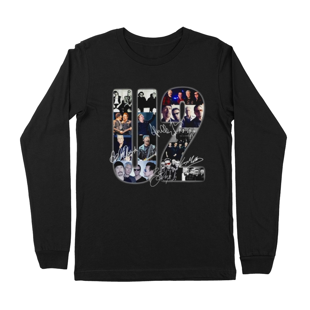 U2 band music signatures shirt Premium Long Sleeve