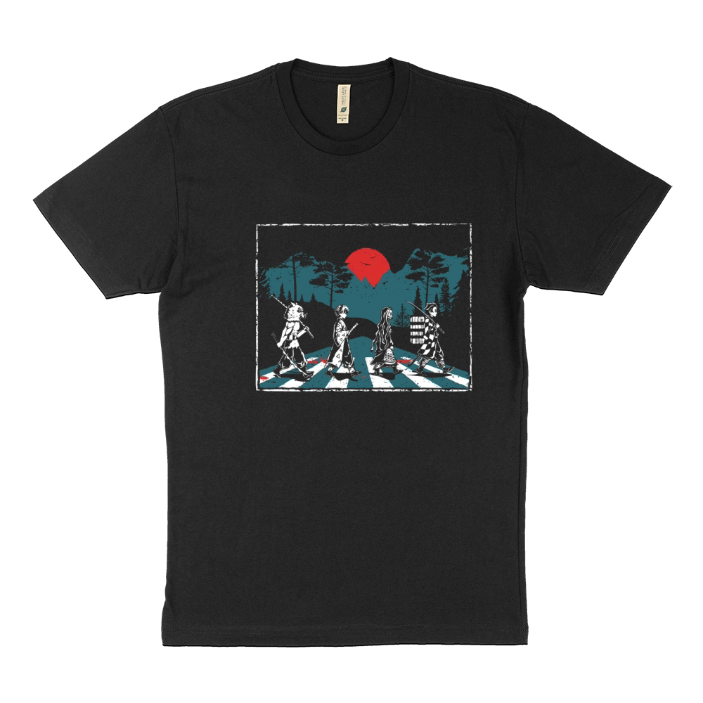 Demon Slayer Abbey Road Tanjiro Nezuko Zenitsu Inosuke Sustainable T-Shirt