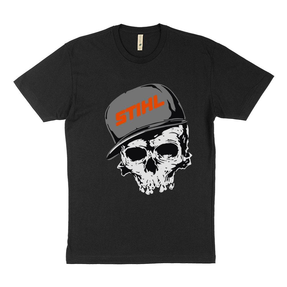 Stihl logo skull hat shirt Sustainable T-Shirt