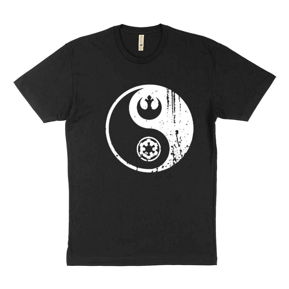 Yin Yang Rebel Alliance Galactic Empire Star Geek T-Shirt_1 Sustainable T-Shirt