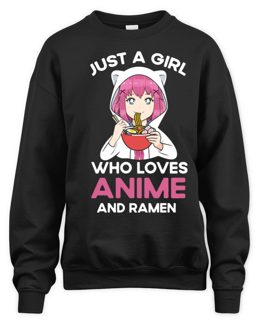 Anime Art For Girls Anime Merch Ramen Anime Funny Unisex Premium Crewneck Sweatshirt