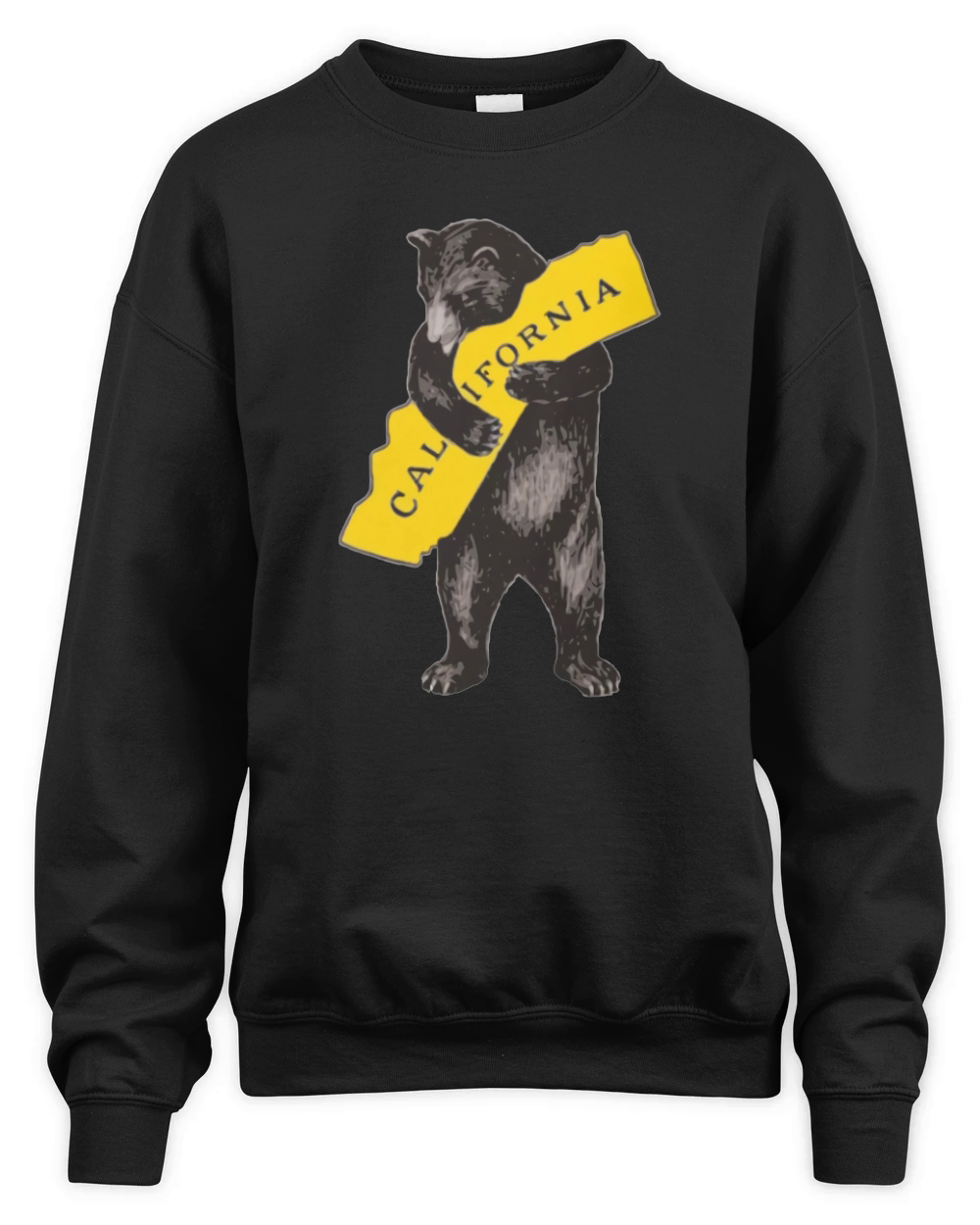 VINTAGE CALIFORNIA BEAR HUG ILLUSTRATION Unisex Premium Crewneck Sweatshirt