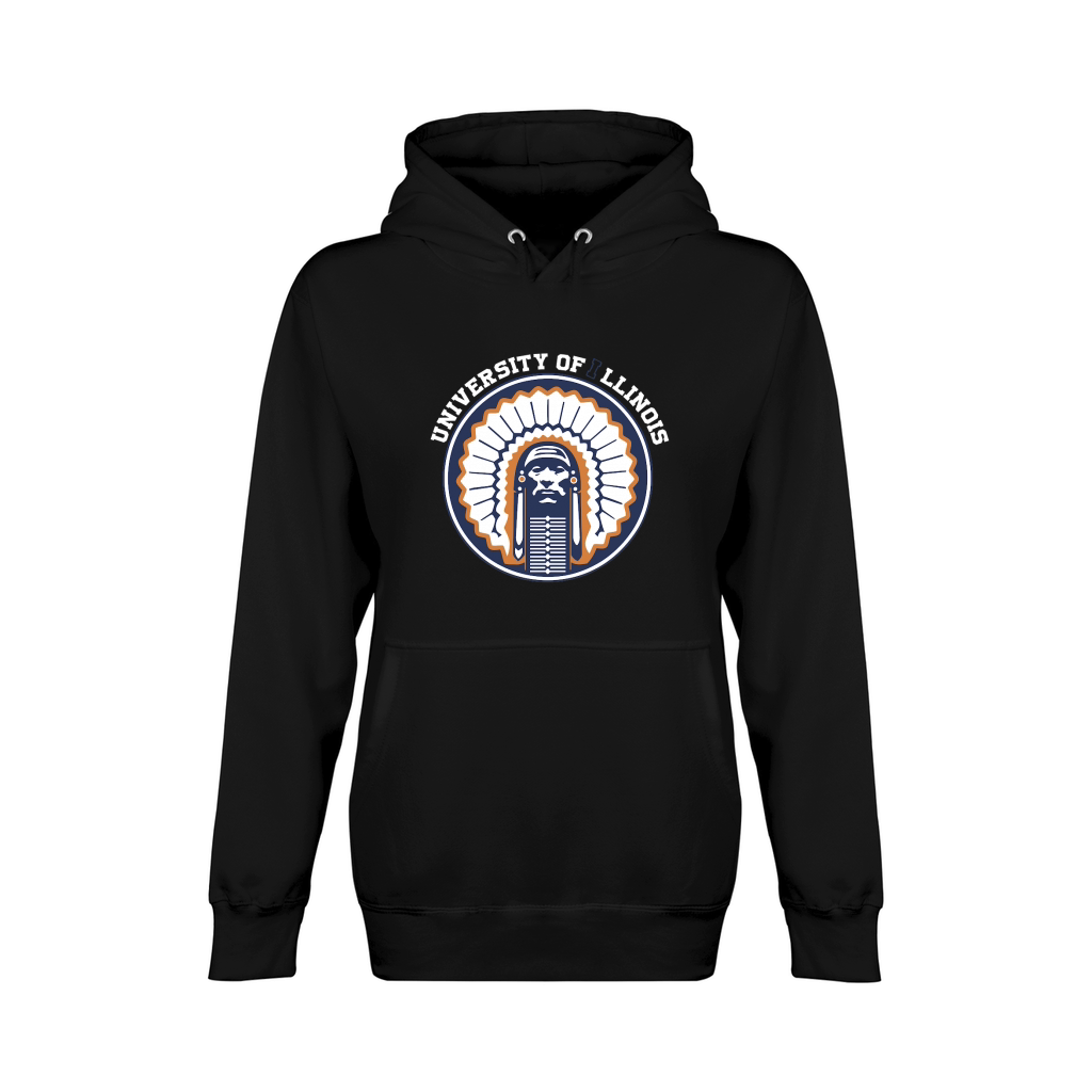 U Of I Illinois Chief Unisex Premium Pullover Hoodie