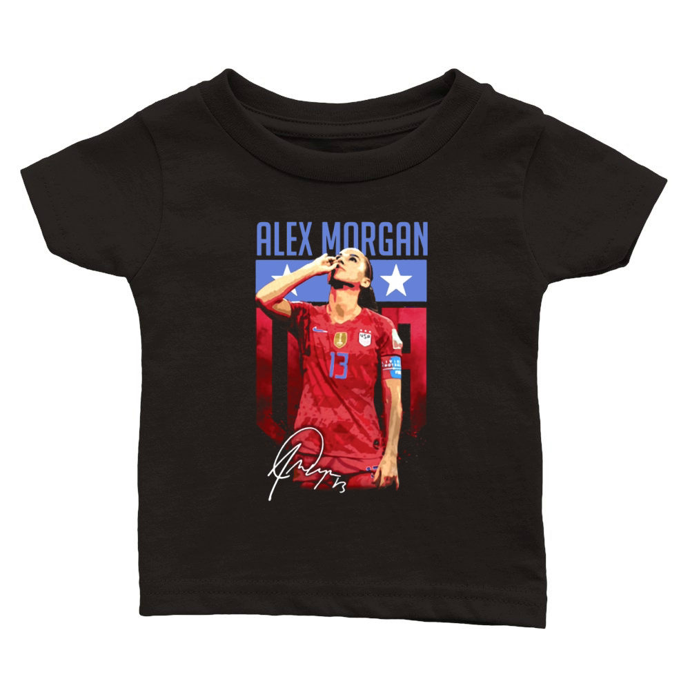 Alex Morgan sipping tea signature shirt Classic Baby Crewneck T-shirt