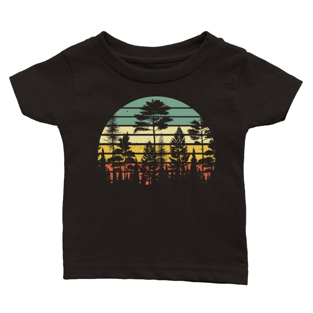 Vintage Retro Forest Classic Baby Crewneck T-shirt