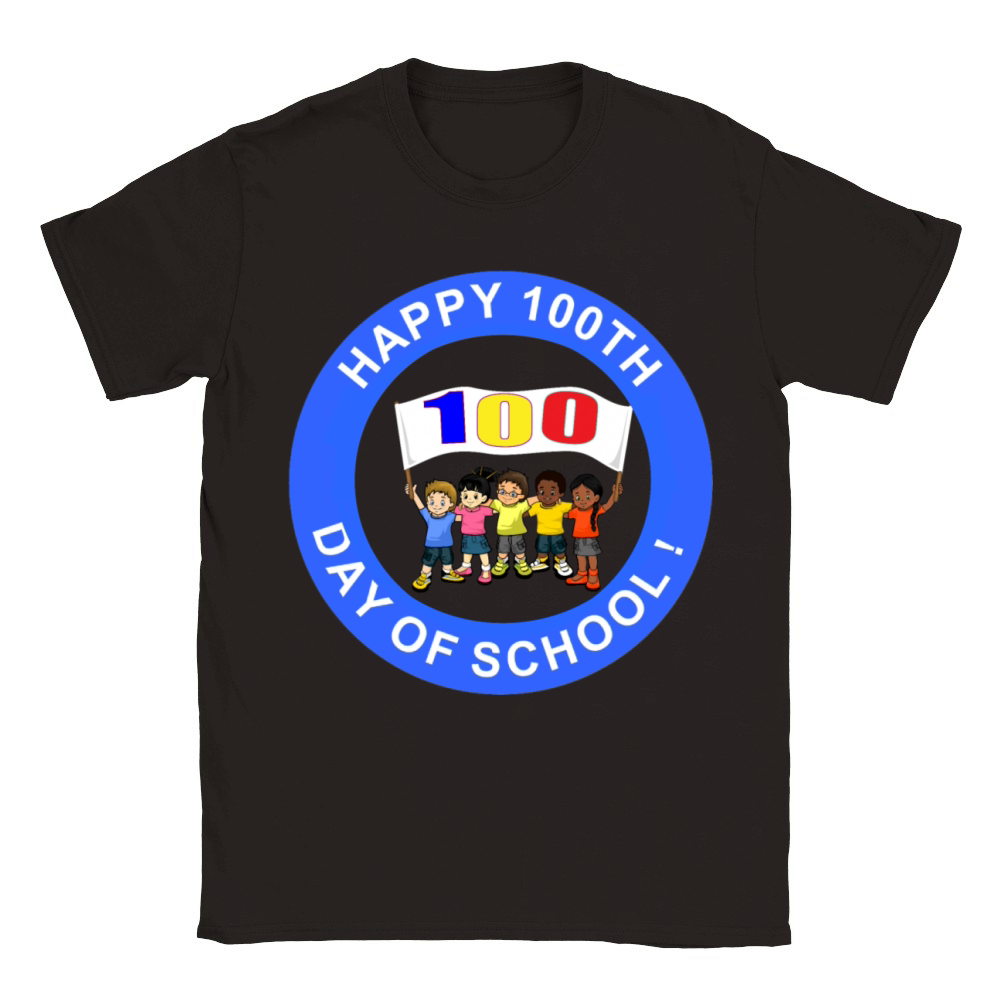 100 days of school Classic Kids Crewneck T-shirt