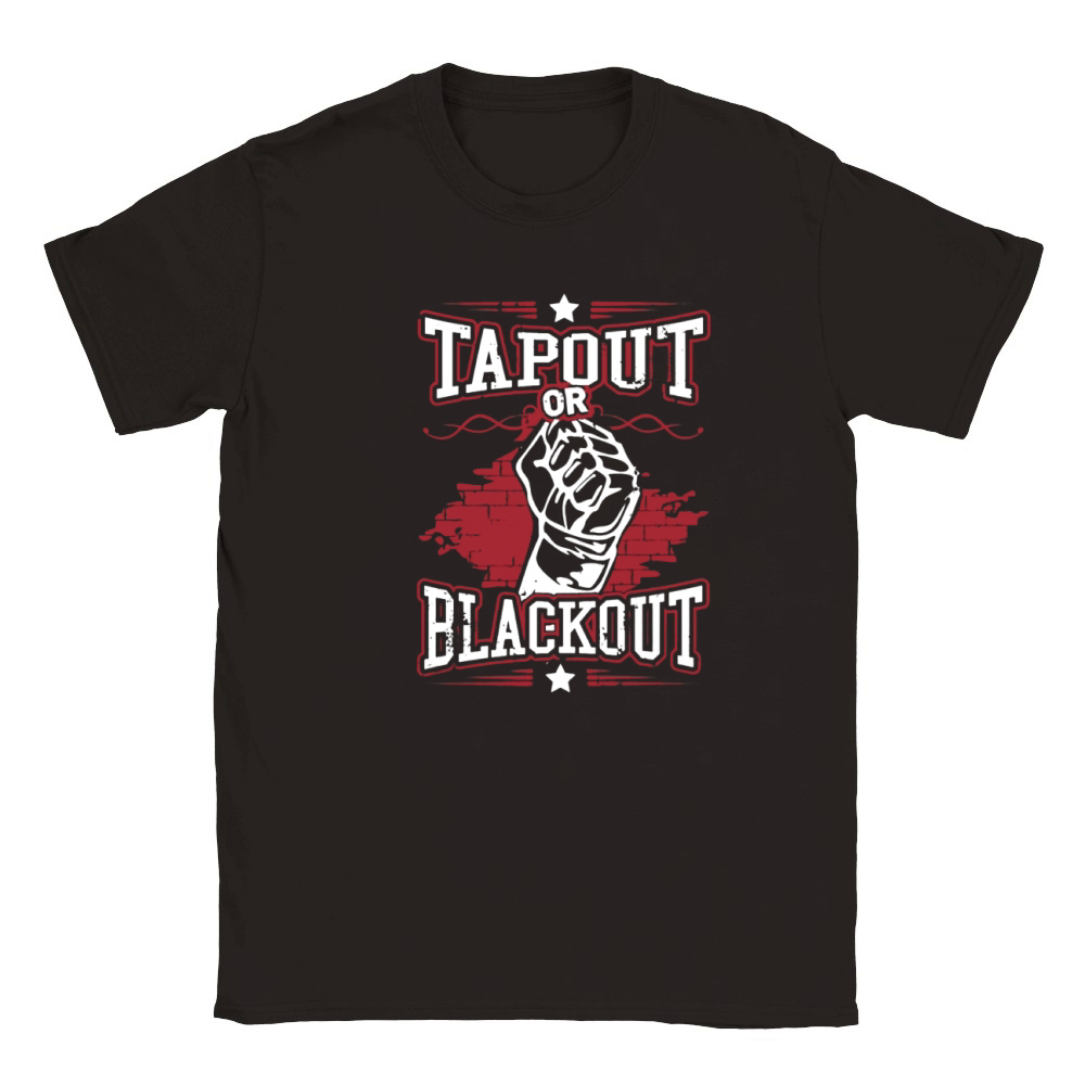 tapout or blackout Tanks Classic Kids Crewneck T-shirt