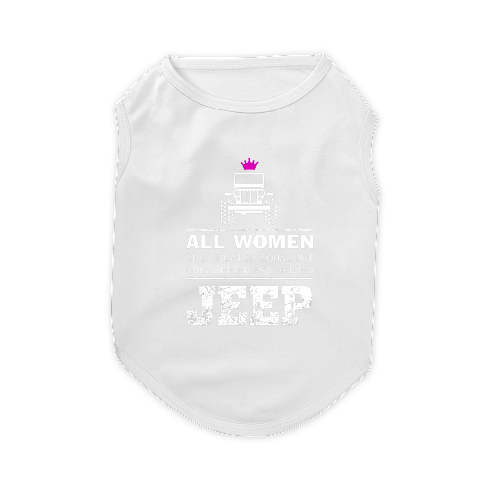ALL WOMAN JEEP SHIRT Pet T-Shirt