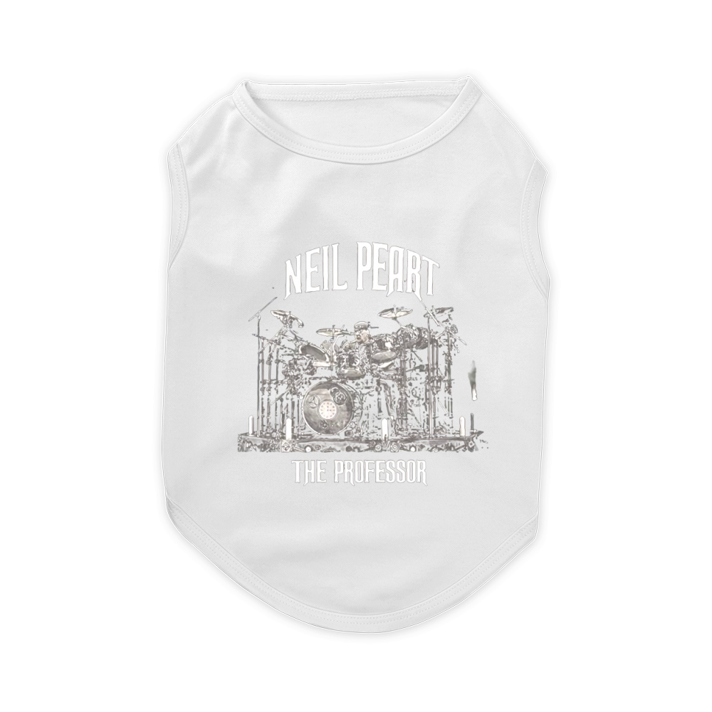 Anna Press Neil Peart The Professor  The Drummer Black Pet T-Shirt