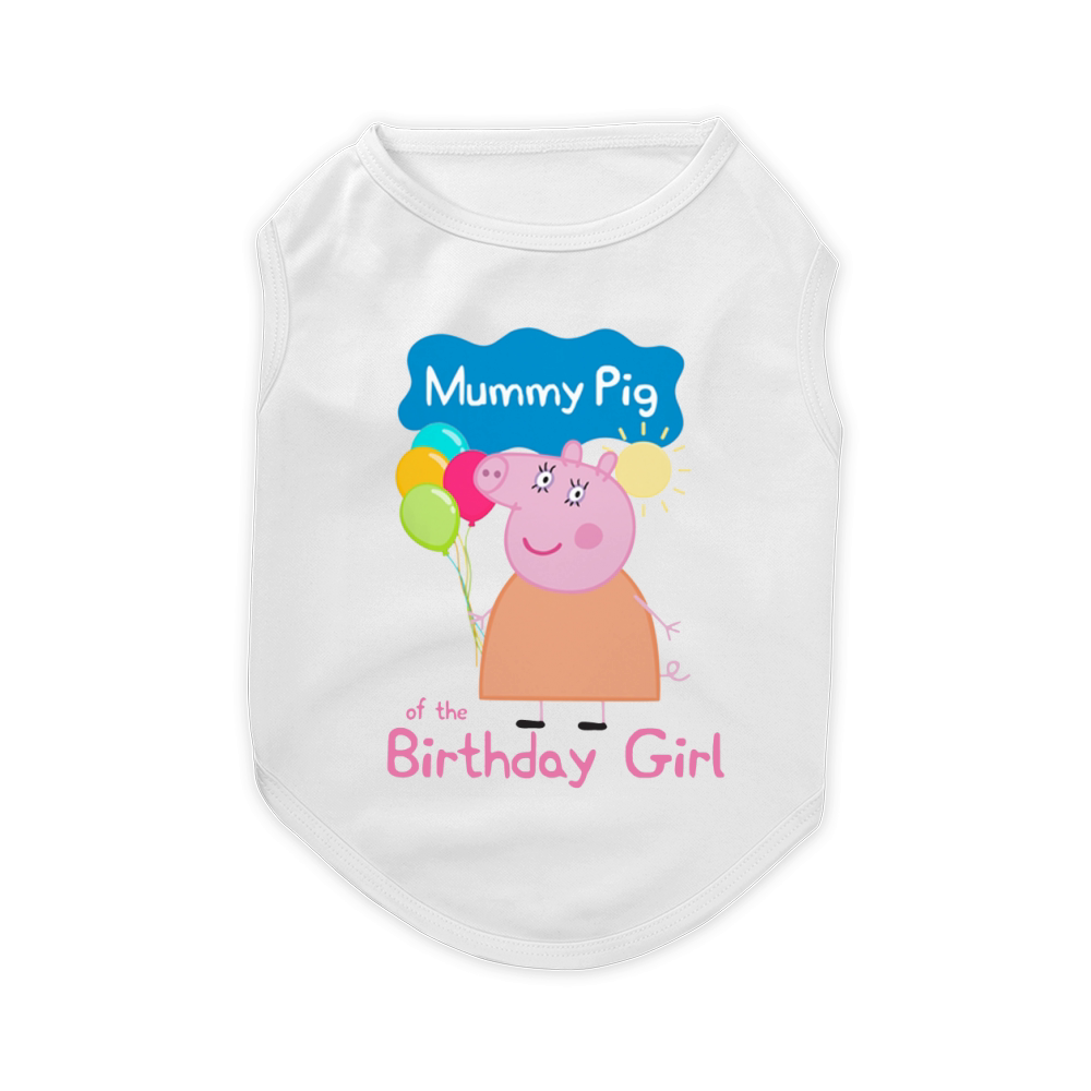 peppa pig mummy pig of the birthday girl Pet T-Shirt