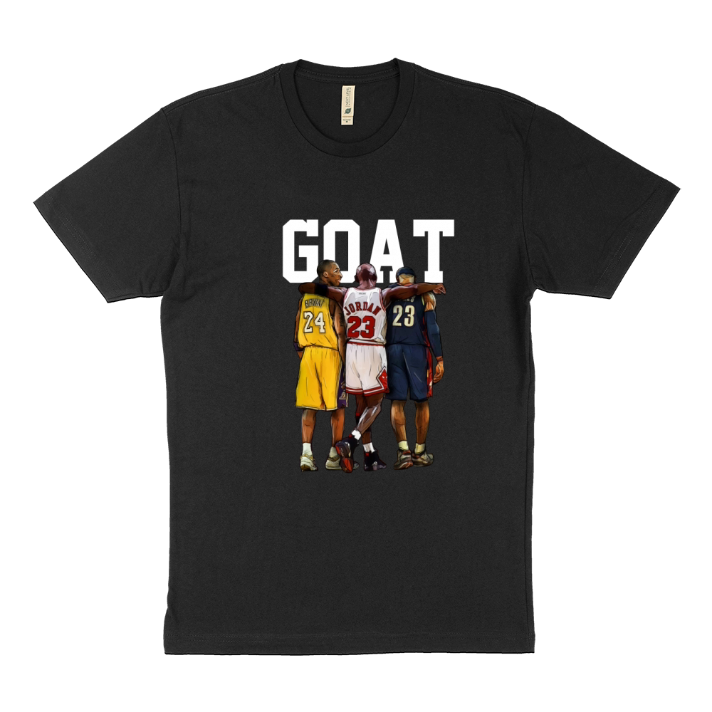 Kobe Lebron Jordan Basketball Goat Legends Sustainable T-Shirt