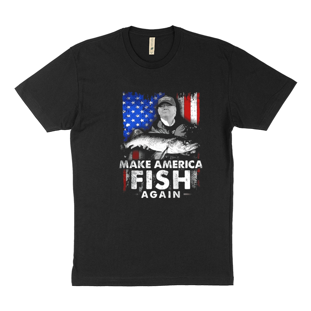 MAKE AMERICA FISH AGAIN Sustainable T-Shirt