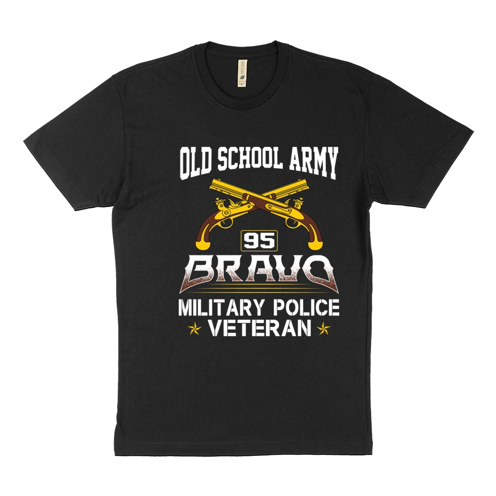 OLD SCHOOL ARMY 95 BRAVO MILITARY POLICE VETERAN Sustainable T-Shirt
